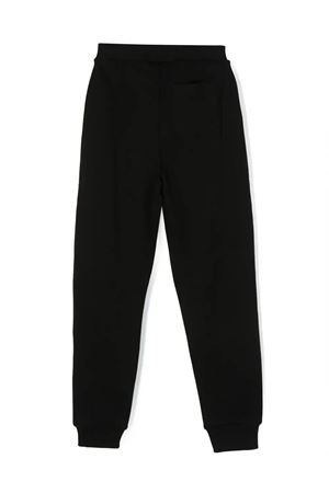 Pantaloni sportivi in cotone nero BALMAIN PARIS KIDS | BT6R60Z0114930BC